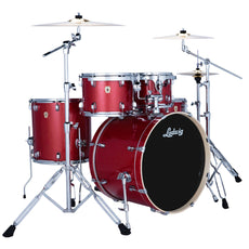 Ludwig le5220c2p101-evolution-crimson-sparkle-w-cymbals