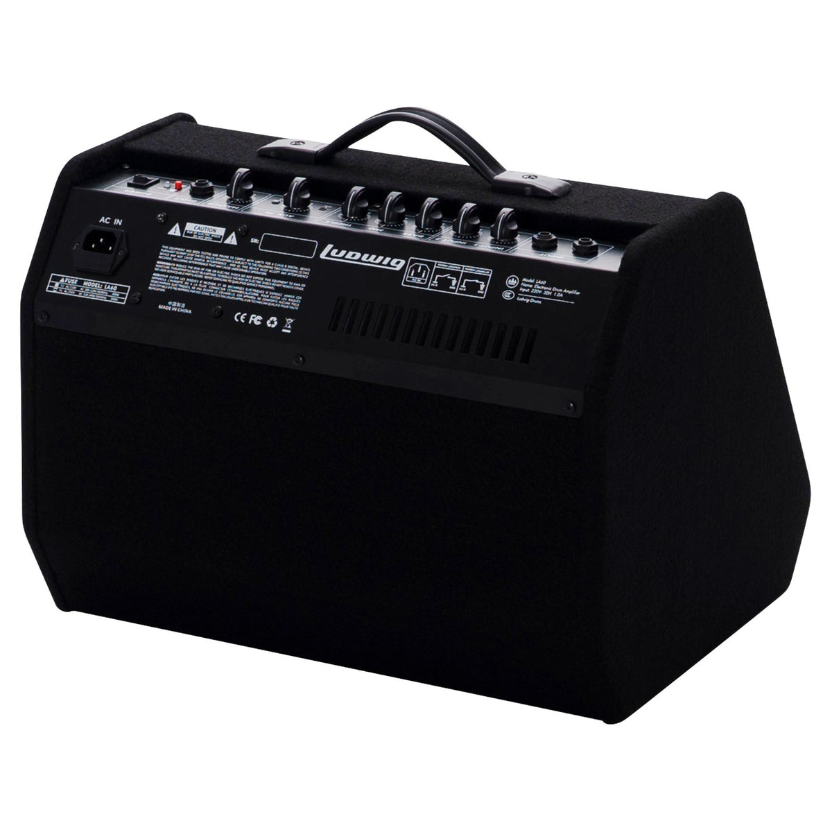 Ludwig LEA100 Electronic Drums Amplifier Back View