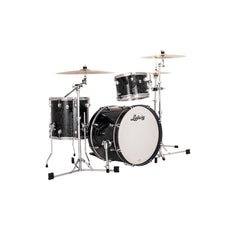 Ludwig NeuSonic Downbeat 3-piece Drum Set Shell Pack - Ebony Pearl - Image 1