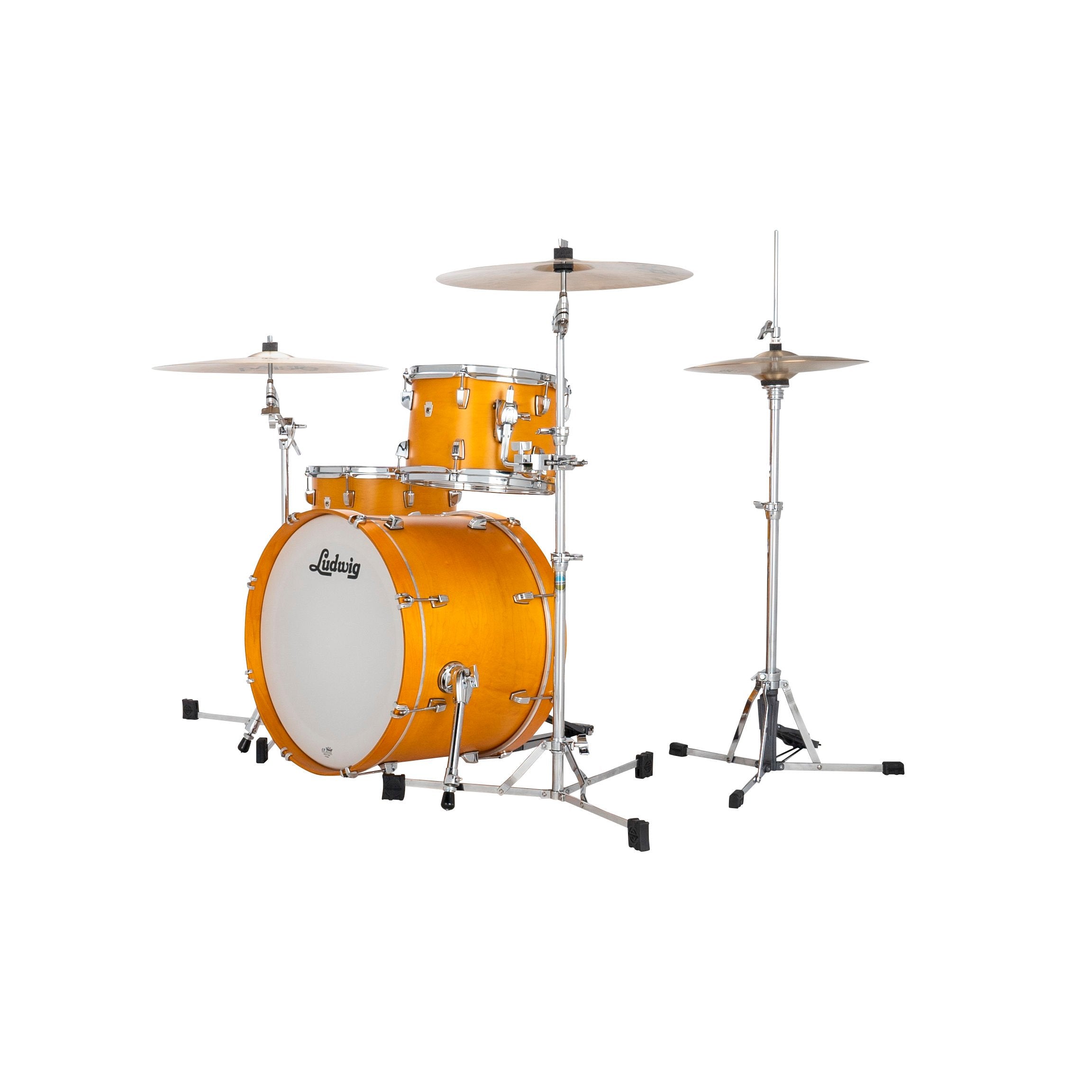 Ludwig NeuSonic Downbeat 3-piece Drum Set Shell Pack - Satin Golden Slumbers - Image 2