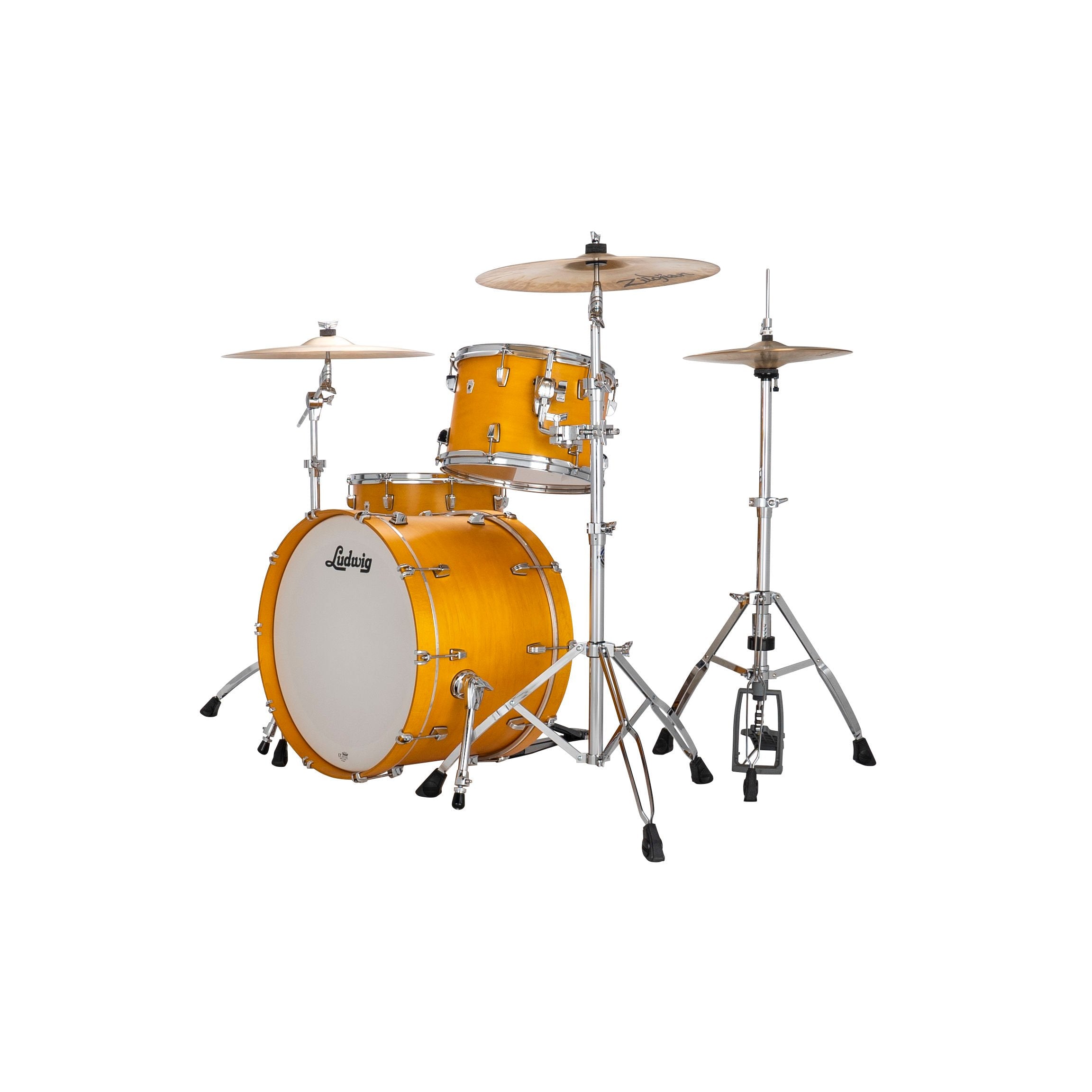 Ludwig NeuSonic Fab 3-piece Drum Set Shell Pack - Satin Golden Slumbers - Image 2