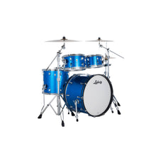 Ludwig NeuSonic Mod 4-piece Drum Set Shell Pack - Satin Royal Blue - Image 1