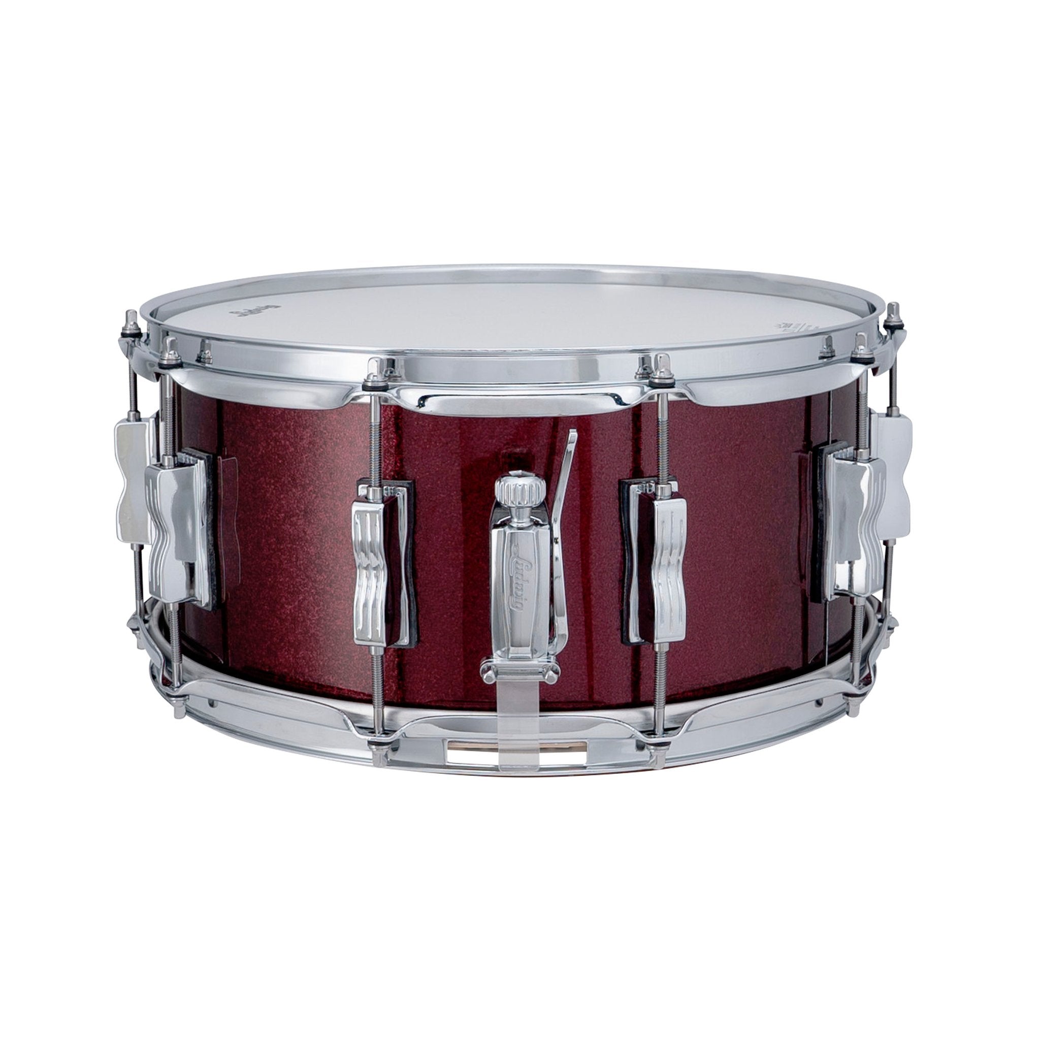 Ludwig NeuSonic Snare Drum Merlot Super Sparkle - 14x6.5 LSN364XXS3 Throw Off