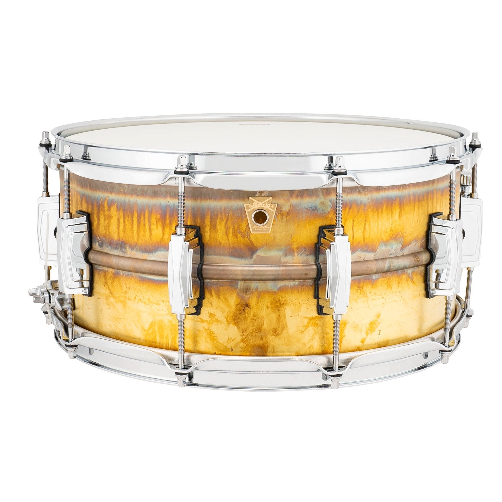 Ludwig Raw Brass Snare Drum - 14x6.5 LB464R