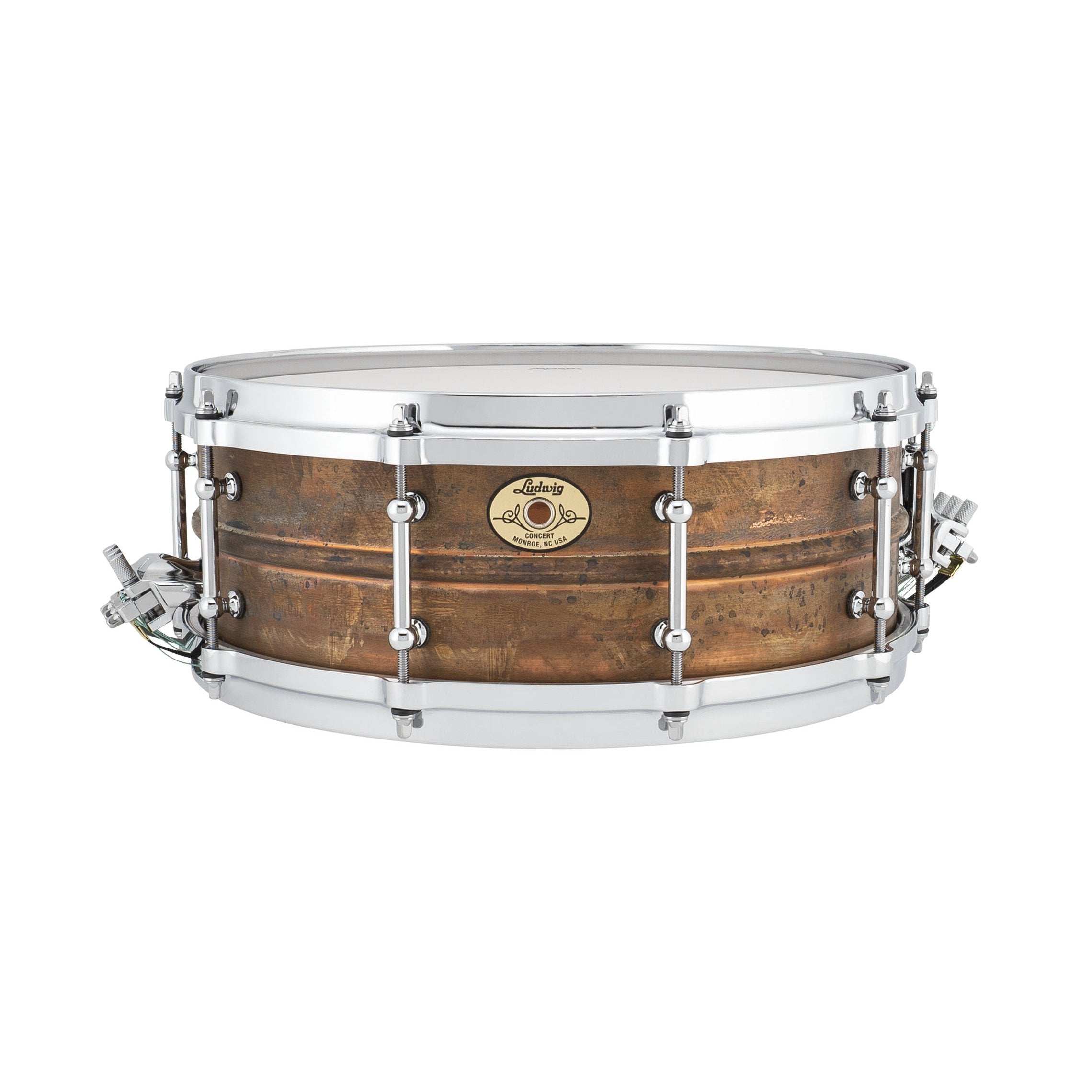 Ludwig Raw Copper Concert Snare Drum - 14" x 5" - Image 3