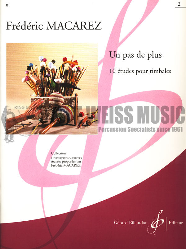 Macarez-Un pas de plus (10 Etudes for Timpani)