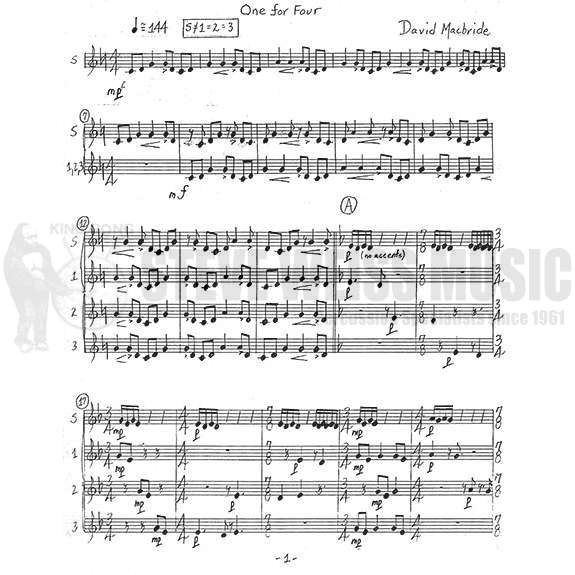 Macbride-One for Four (S-n4)-solo DS/P