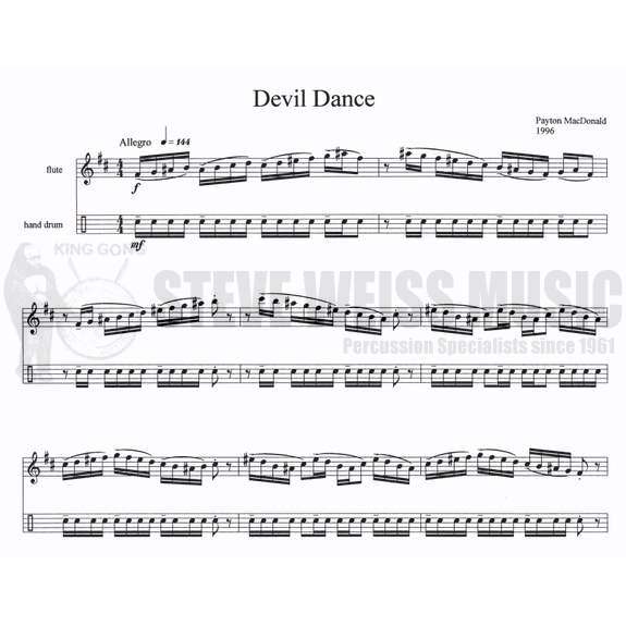MacDonald-Devil Dance (S-n2)-Hand Drum/FL