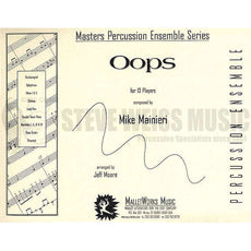 Mainieri-Oops arr. Moore (SP)-B/2V/C/X/4M/Steel drs./P/CB