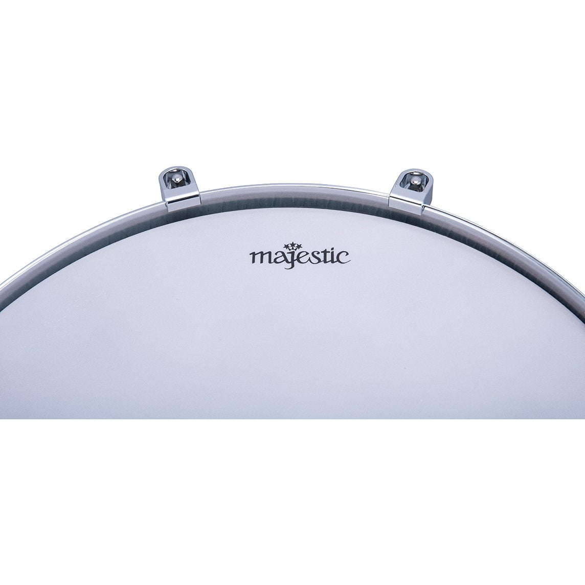 Majestic 14" X 4" Brass Opus One Snare Drum Logo on Drumhead