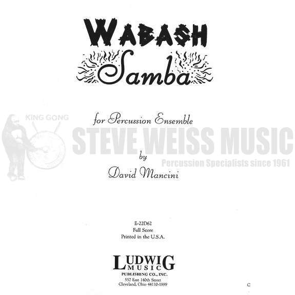 Mancini, D.-Wabash Samba (SP)-B/V/3M/P