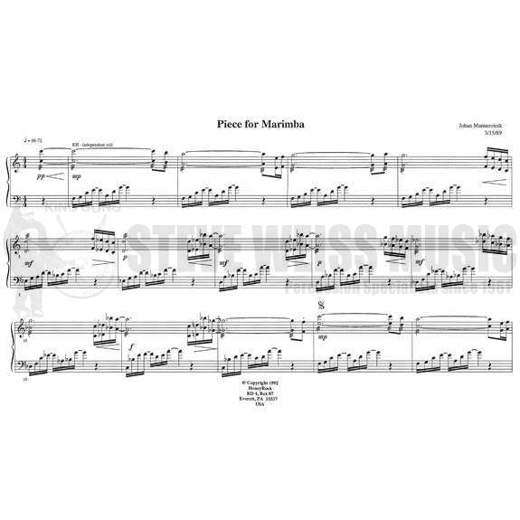 Mannerstedt-Piece for Marimba-M