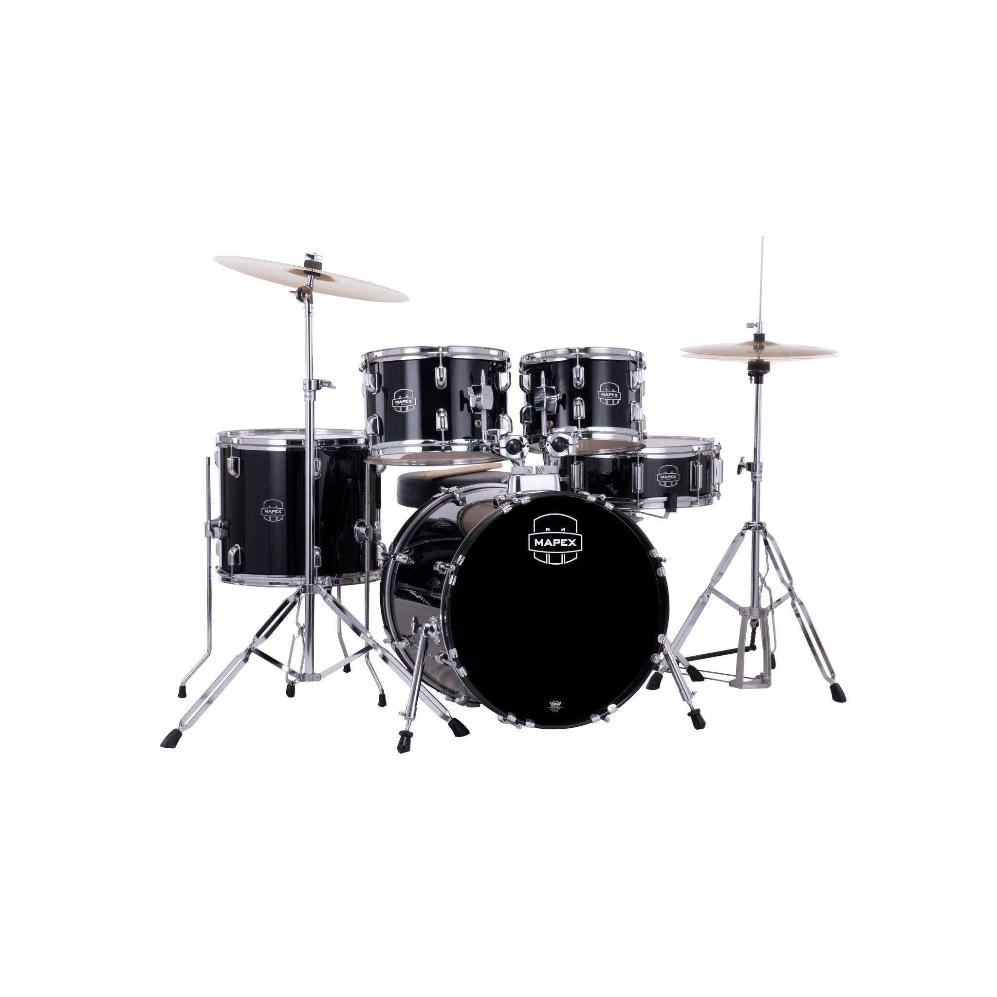Mapex Comet Series 5-piece Drum Set - 18" Bass Drum - Black - Image 1