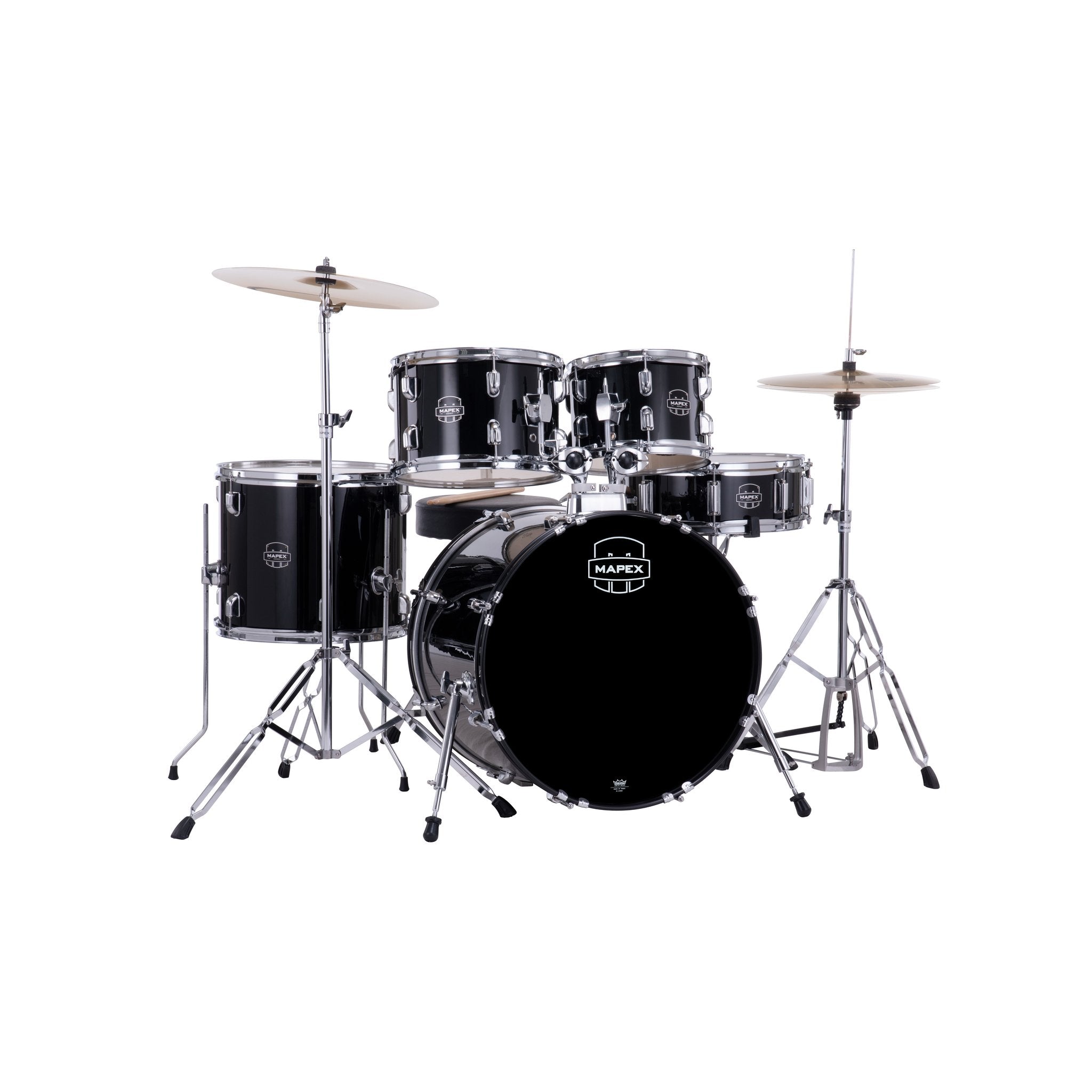 Mapex Comet Series 5-piece Drum Set - 20" Bass Drum - Black - Image 1