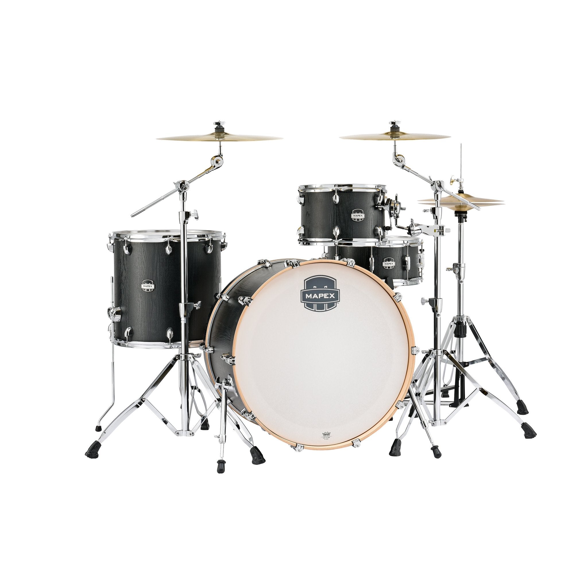 Mapex Mars 4-Piece Rock Shell Pack with FREE Floor Tom - Nightwood Finish MA446SZW-FFT