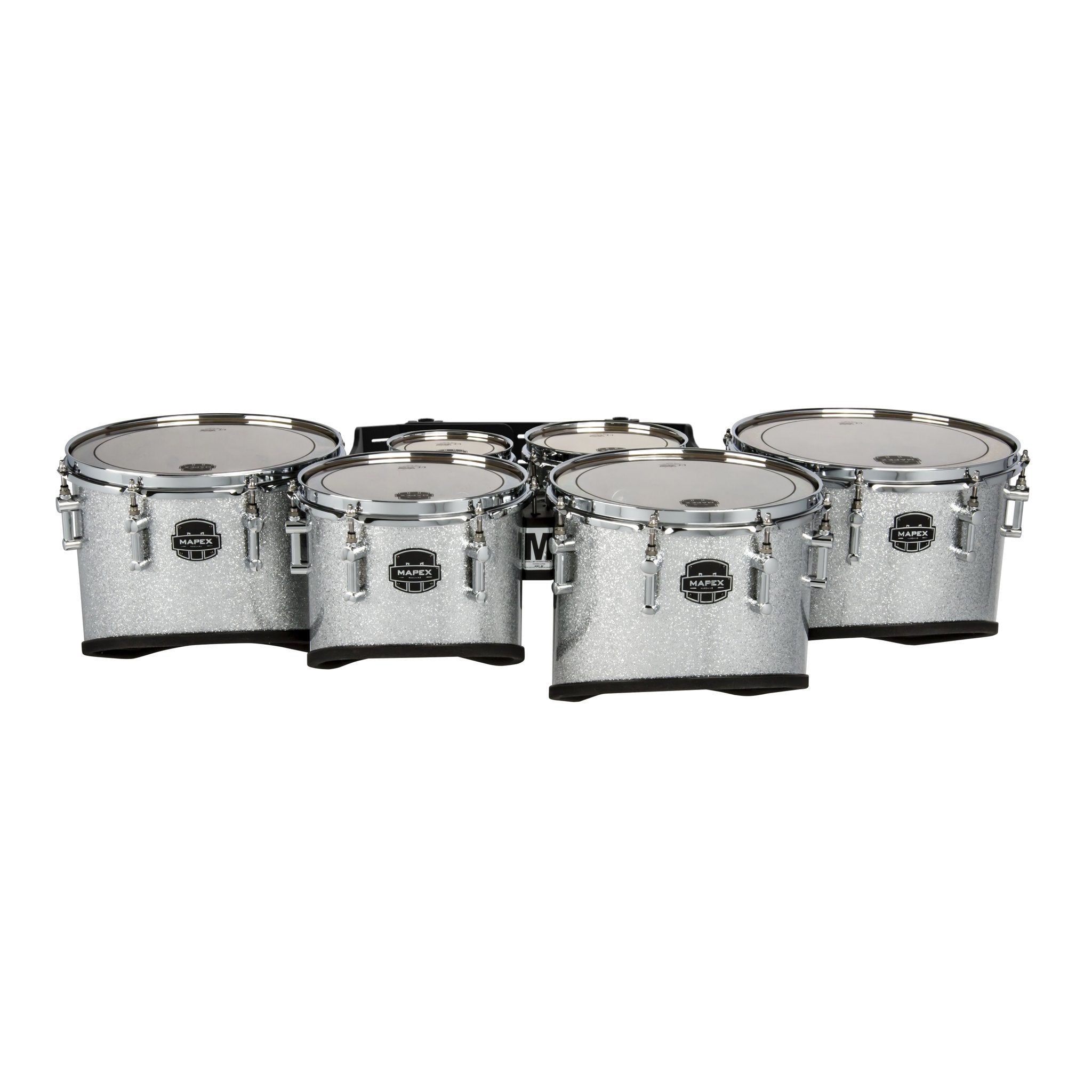 Mapex Quantum Mark II Classic Cut Sextet Marching Tenor Set - 6"/8"/10"/12"/13"/14" - Diamond Dazzle - Image 2