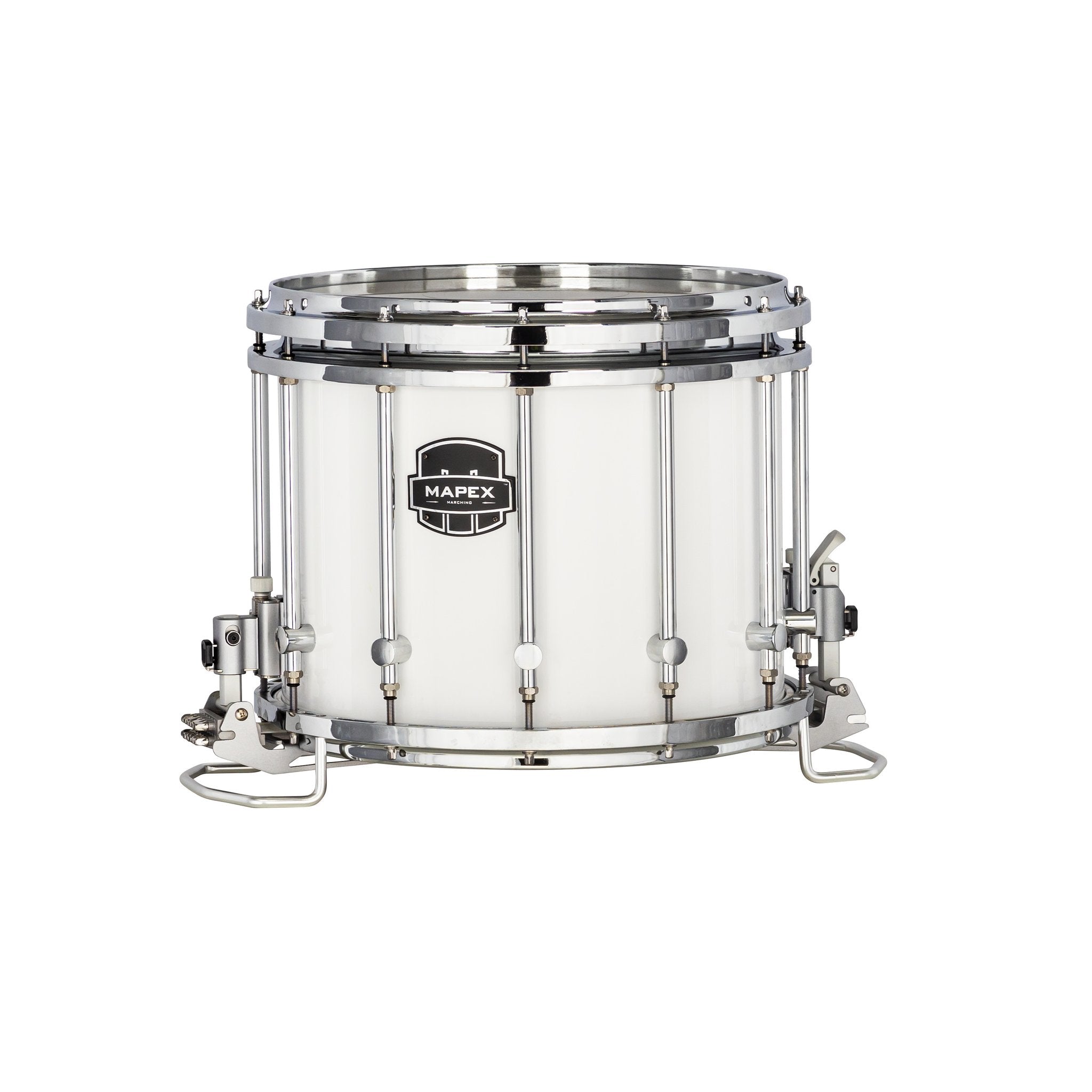 Mapex Quantum MkII 14x12 Snare Drum, Chrome HW, Gloss White QCNX1412S-SW-CC