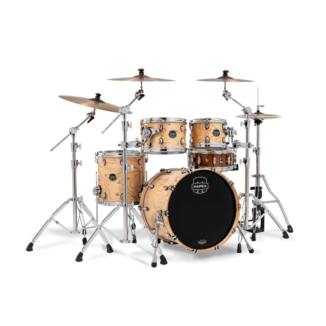 Mapex Saturn VI Fusion 4 Piece Shell Pack Exotic Natural Burl