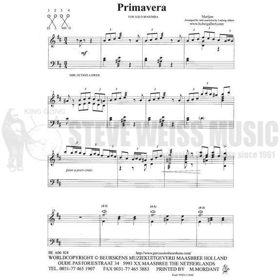 Marijon-Primavera arr. Albert-M