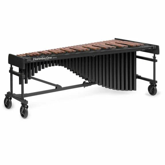 Marimba One 4.6 Octave Wave Series Marimba with Horizon Synthetic Keyboard and Basso Bravo reso