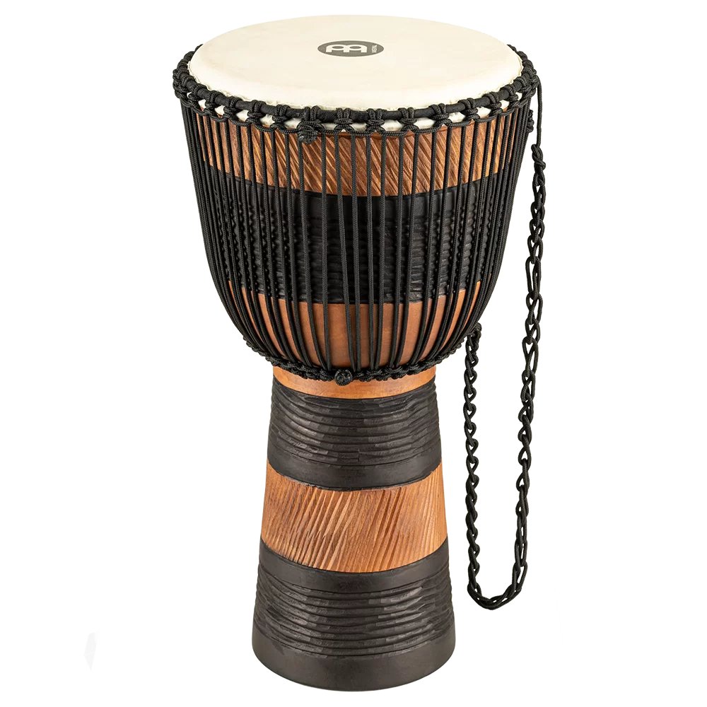 Meinl 12" Large African Style Rope Tuned Djembe w/ Bag ADJ3-L+BAG