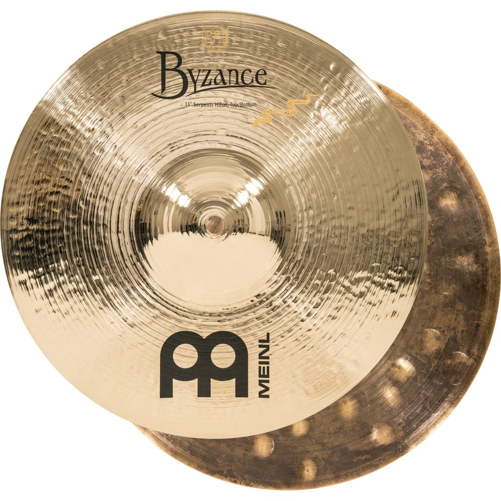 Meinl 13" Byzance Brilliant Serpents Hi-Hat Cymbals - Image 10
