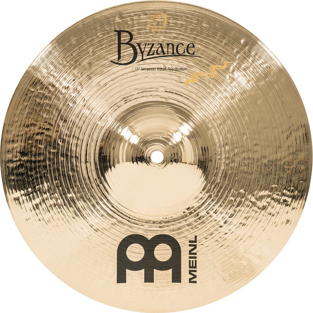 Meinl 13" Byzance Brilliant Serpents Hi-Hat Cymbals - Image 4