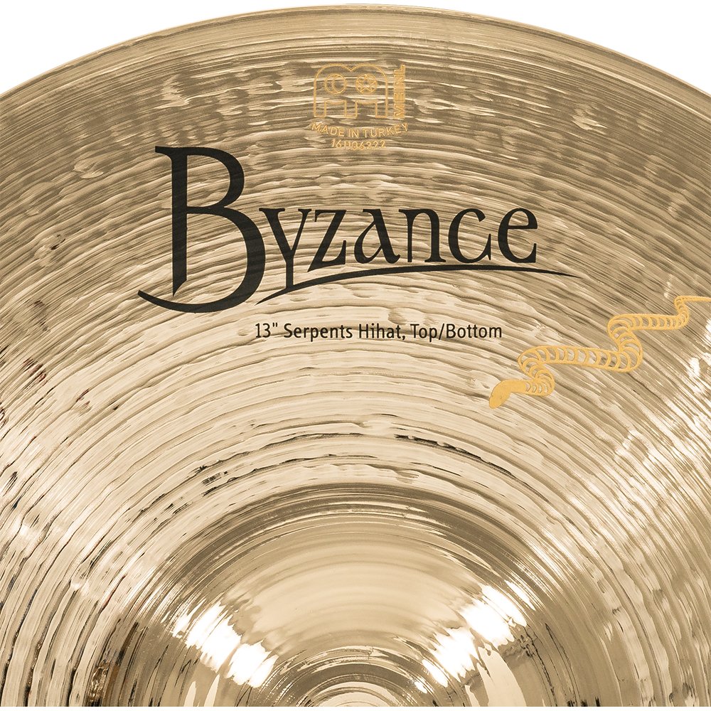 Meinl 13" Byzance Brilliant Serpents Hi-Hat Cymbals - Image 6