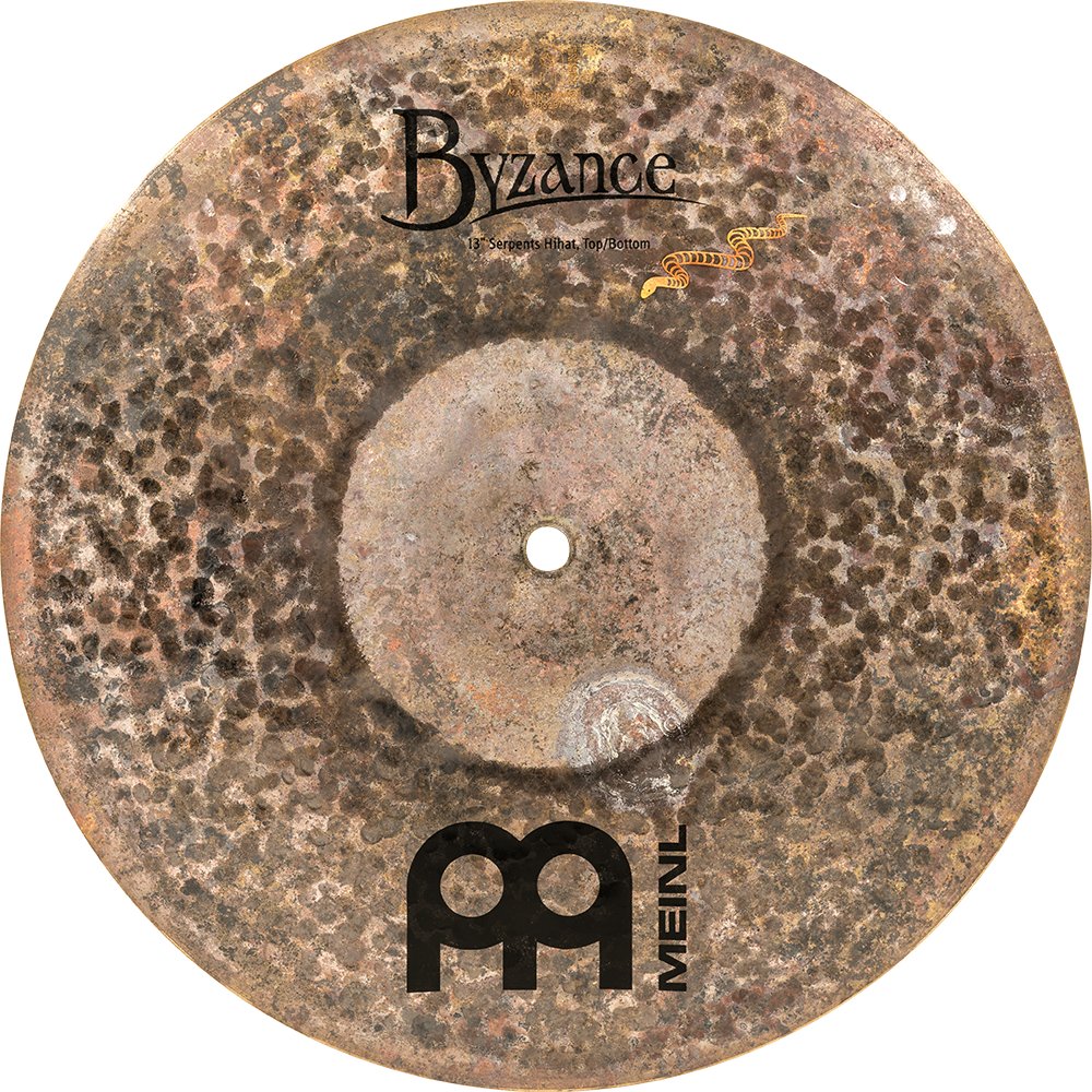 Meinl 13" Byzance Brilliant Serpents Hi-Hat Cymbals - Image 7
