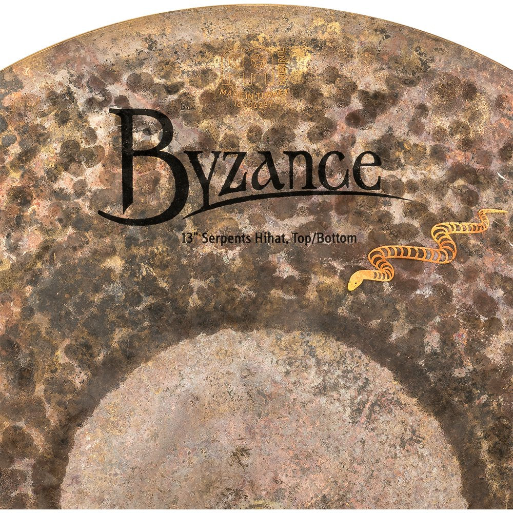 Meinl 13" Byzance Brilliant Serpents Hi-Hat Cymbals - Image 9