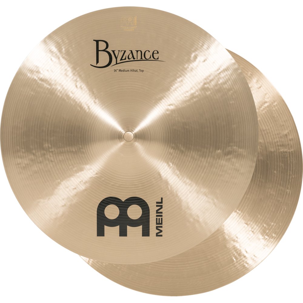 Meinl 14 " Byzance Traditional Medium Hi-Hat Cymbals - Image 10