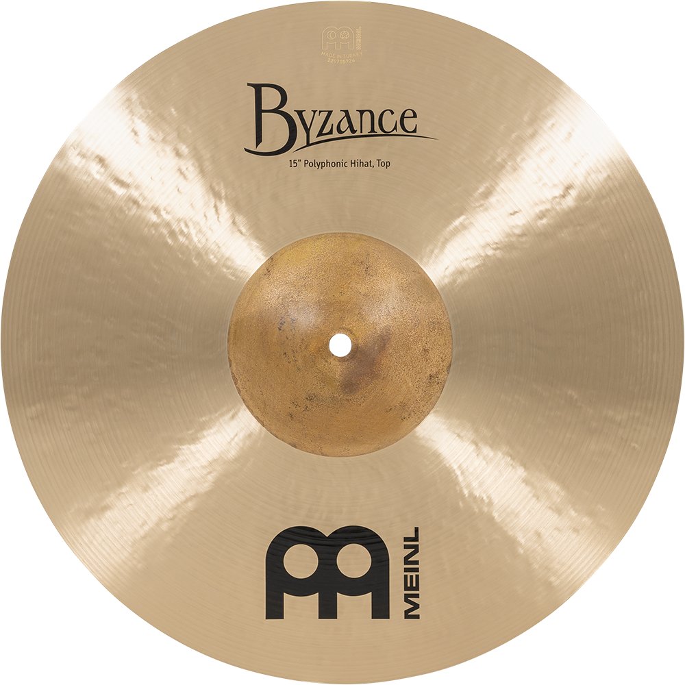 Meinl 15" Byzance Traditional Polyphonic Hi-Hat Cymbals - Image 1