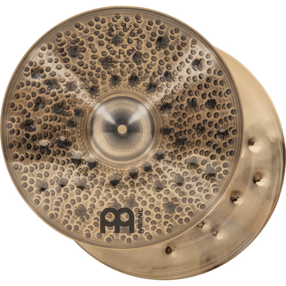 Meinl 15" Pure Alloy Custom Extra Thin Hammered Hi-Hat Cymbals - Image 10