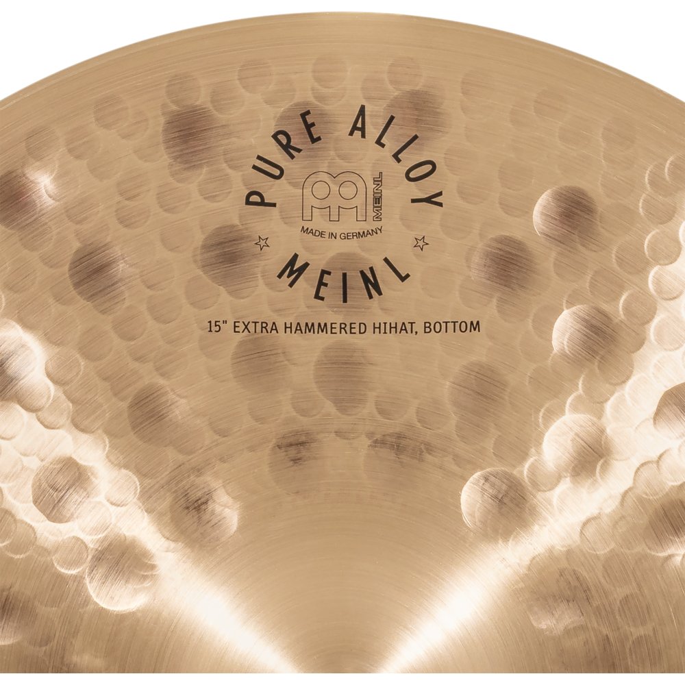Meinl 15" Pure Alloy Extra Hammered Hi-Hat Cymbals - Image 11