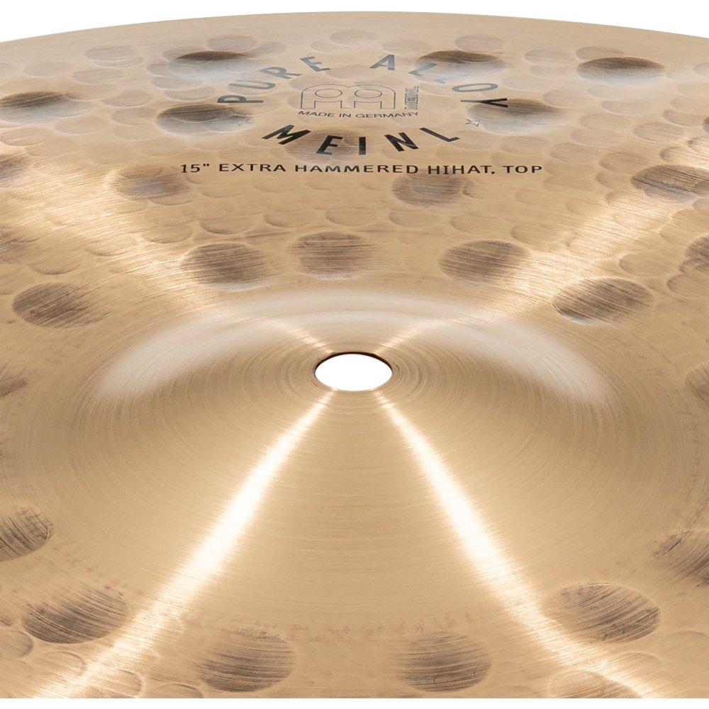 Meinl 15" Pure Alloy Extra Hammered Hi-Hat Cymbals - Image 4