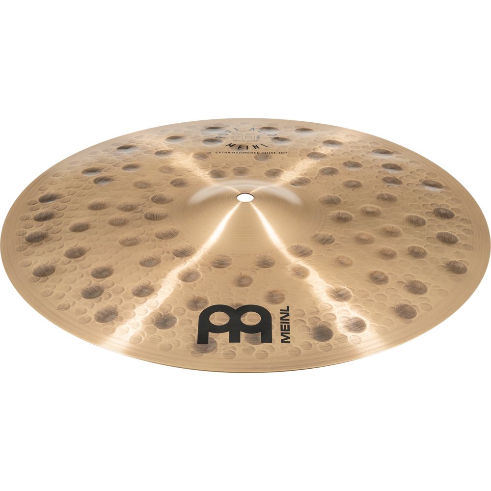 Meinl 15" Pure Alloy Extra Hammered Hi-Hat Cymbals - Image 1