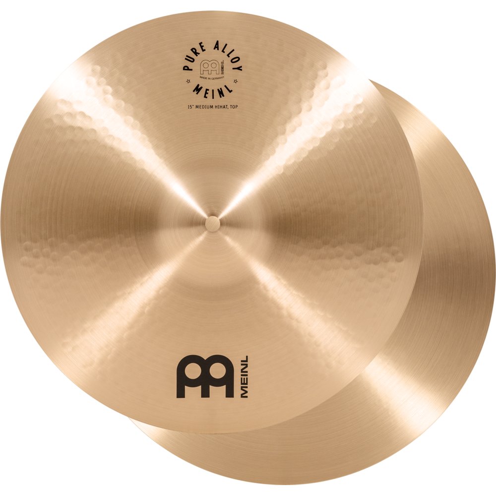 Meinl 15" Pure Alloy Medium Hi-Hat Cymbals - Image 10