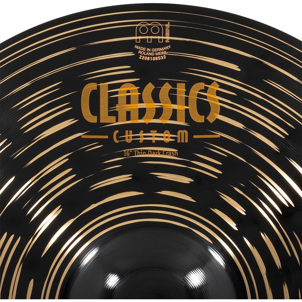 Meinl 16" Classics Custom Dark Thin Crash Cymbal - Image 3