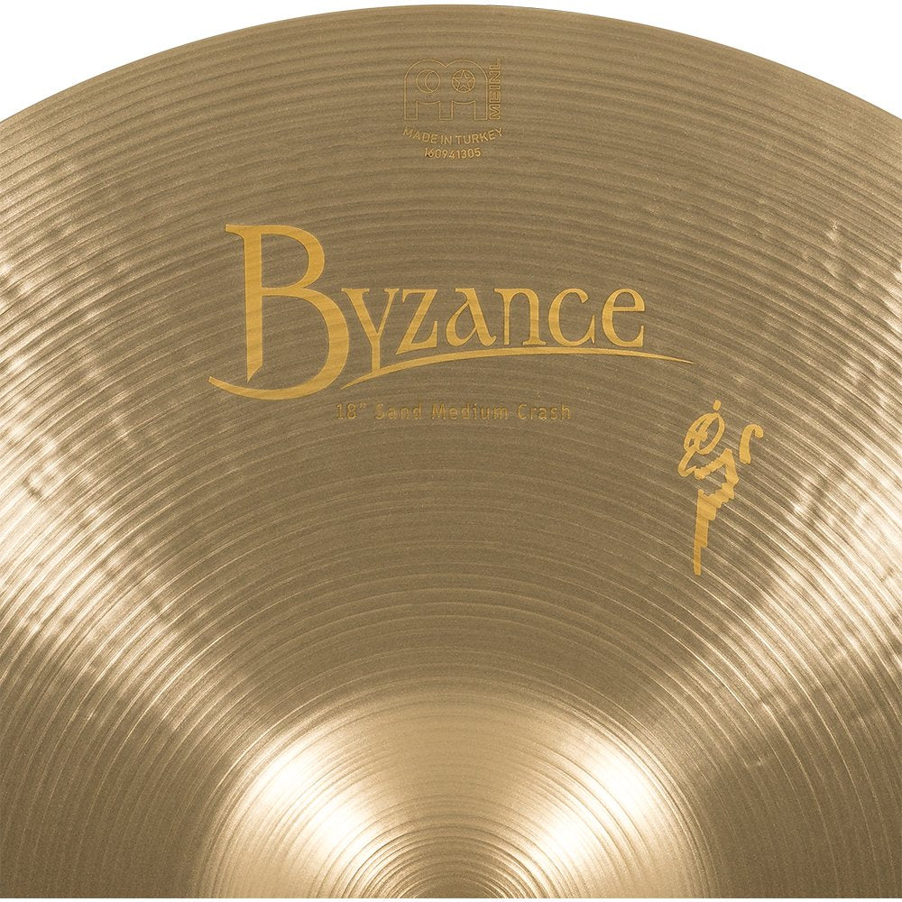 Meinl 18" Byzance Vintage Sand Medium Crash Cymbal - Image 5
