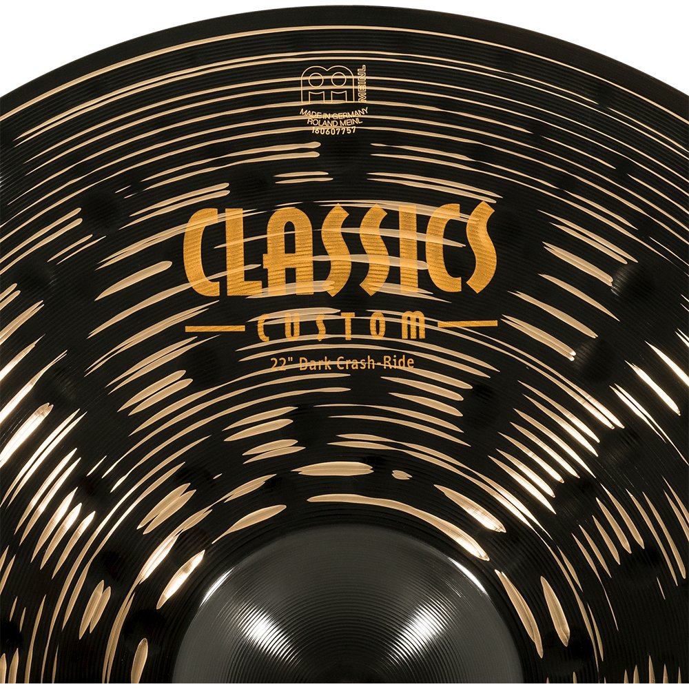 Meinl 22" Classics Custom Dark Crash Ride Cymbal - Image 5