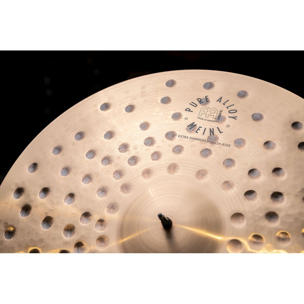 Meinl 22" Pure Alloy Extra Hammered Crash-Ride Cymbal - Image 6