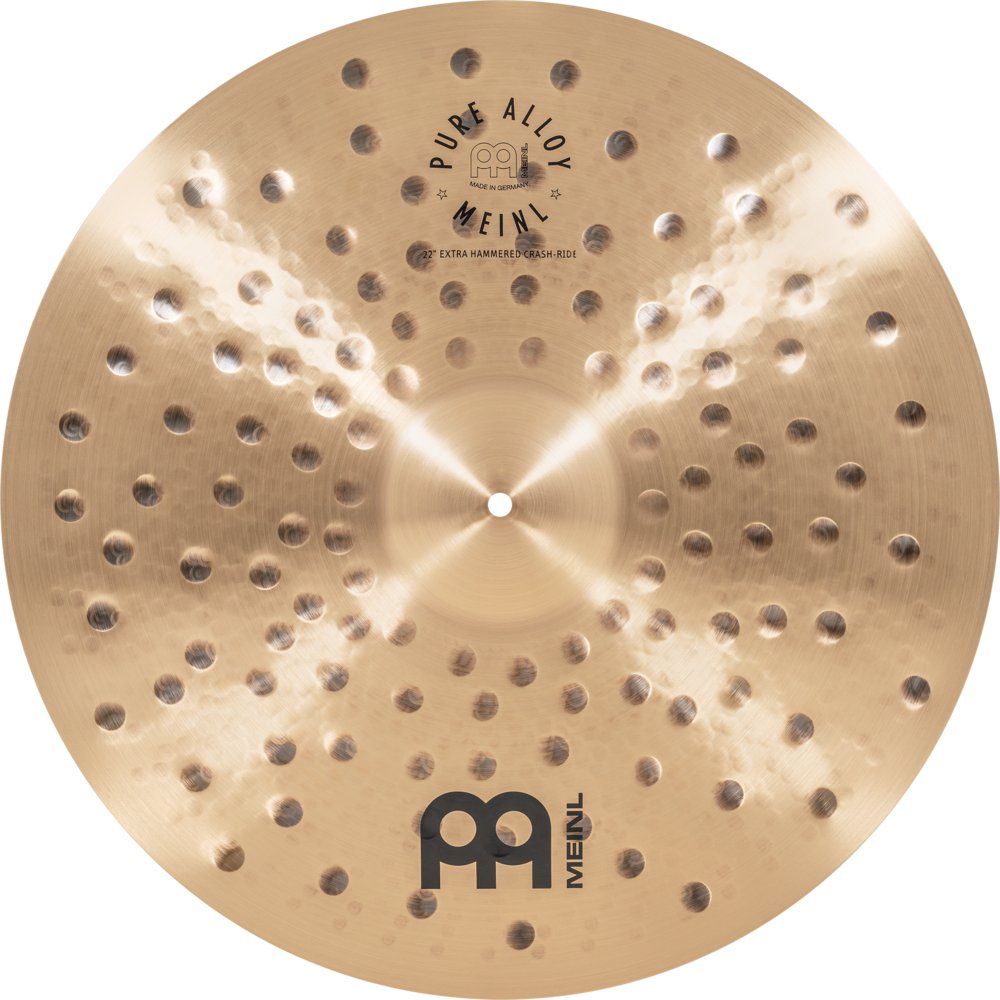 Meinl 22" Pure Alloy Extra Hammered Crash-Ride Cymbal - Image 8