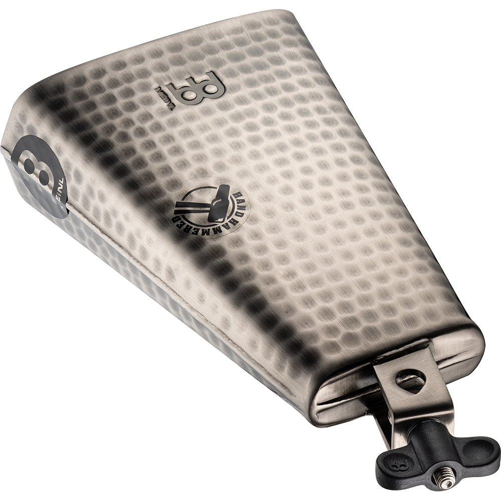 Meinl 8" Big Mouth Hammered Cowbell - Brushed Steel - Image 3