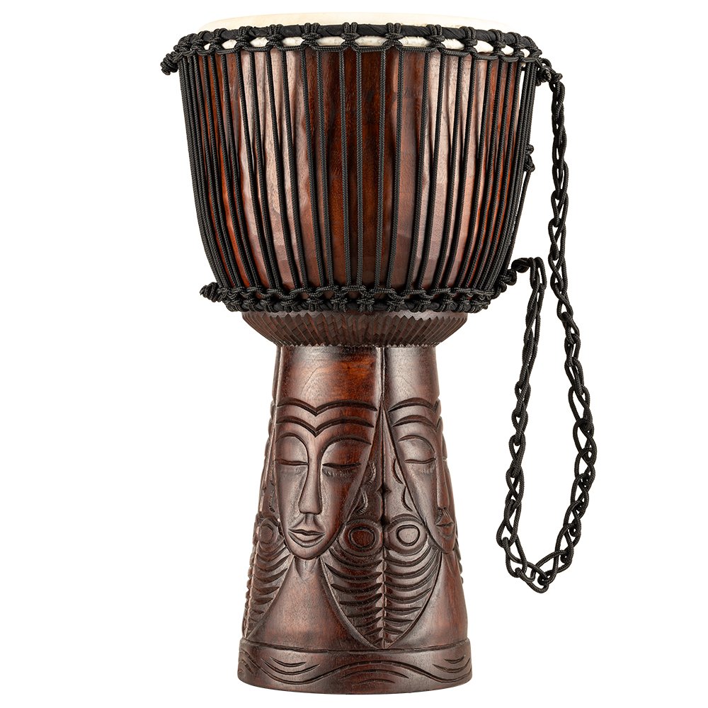 Meinl African Style 12" Djembe - African Queen Carving - Image 1