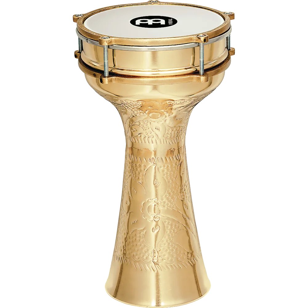 Meinl Copper Hand Hammered Brass Plated Darbuka 7 1/2" x 14 3/4" HE214
