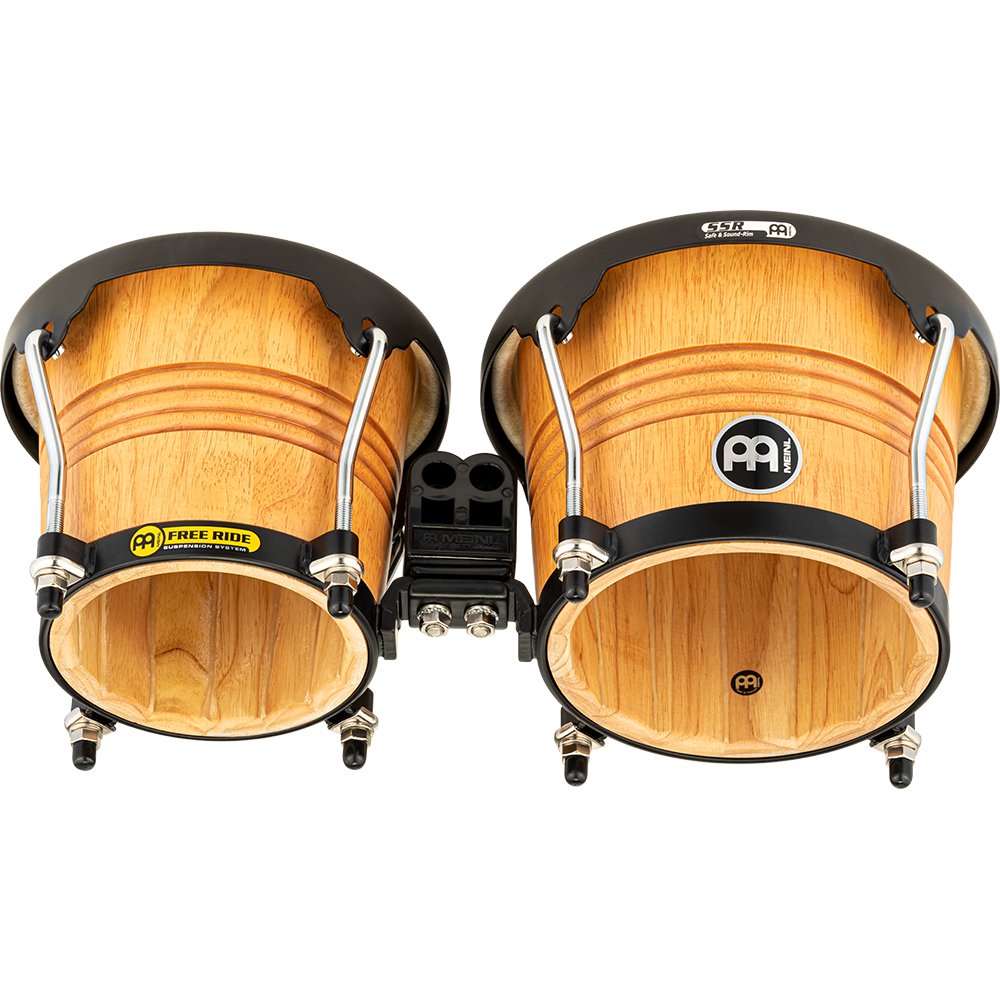Meinl Free Ride Series Bongos - Super Natural with Black Hardware - Image 2