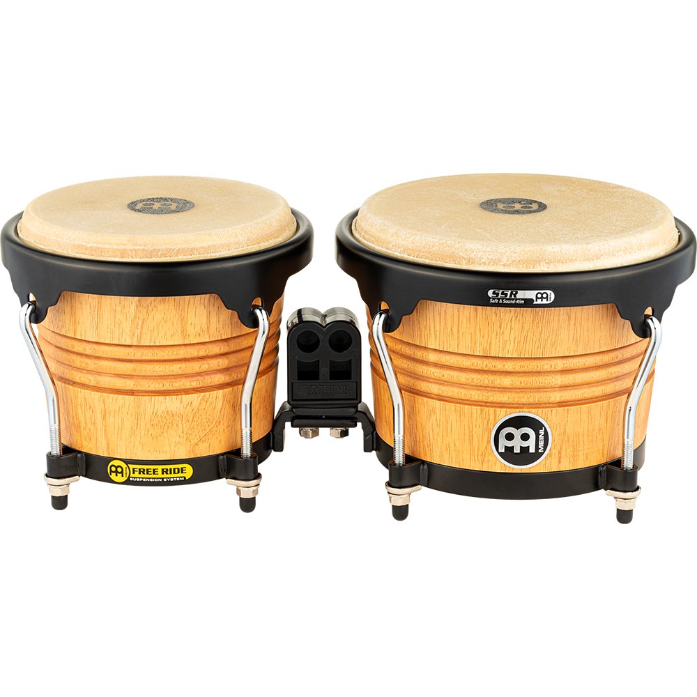 Meinl Free Ride Series Bongos - Super Natural with Black Hardware - Image 5