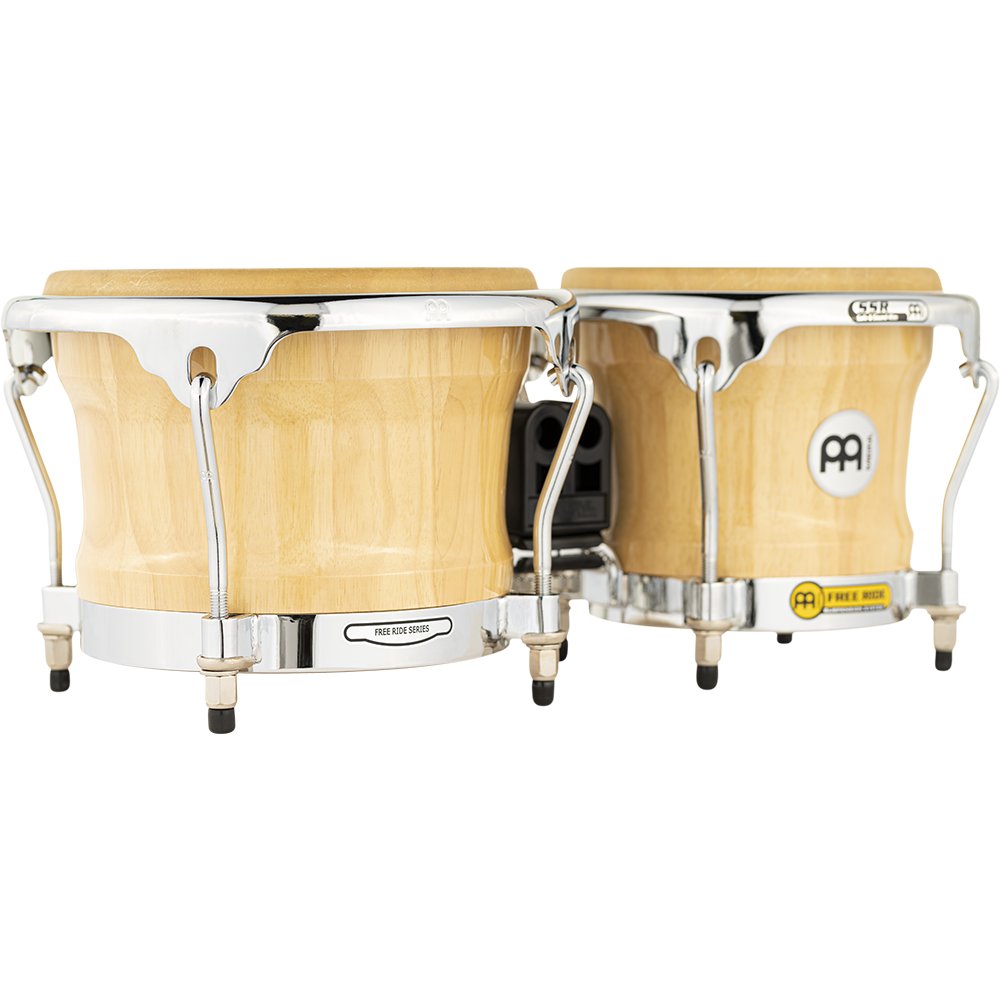 Meinl Free Ride Series Bongos - Natural with Chrome Hardware - Image 8
