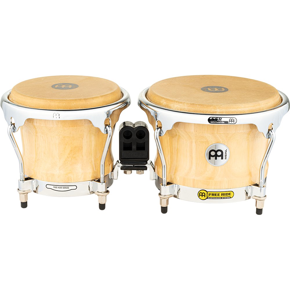 Meinl Free Ride Series Bongos - Natural with Chrome Hardware - Image 10