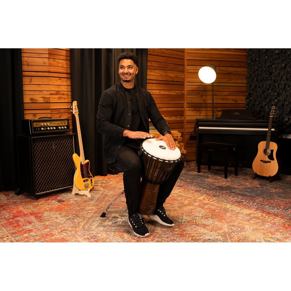 Meinl Headliner Artifact Series Rope-tuned Wood Djembe - 13" x 25" - Extra Large - Image 8